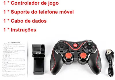 Controle Manete Gamepad Bluetooth Compatível Android Ios Pc