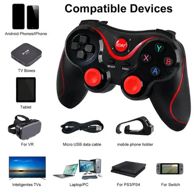 Controle Manete Gamepad Bluetooth Compatível Android Ios Pc